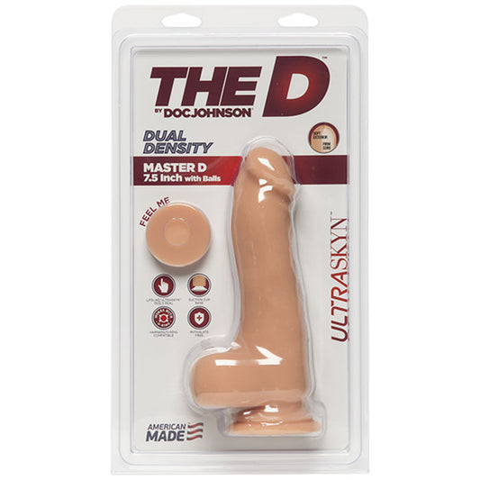 Master D Ultraskyn 7.5 Inch with Balls Dildo