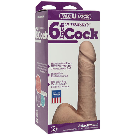Ultraskyn 6 Inch Dong with Balls