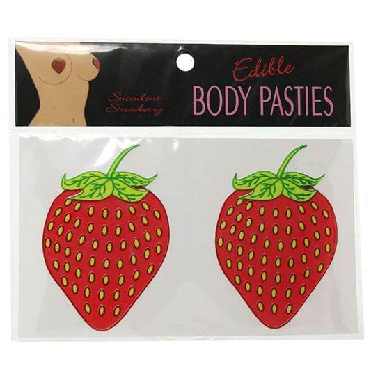 Strawberry Flavored Edible Body Pasties