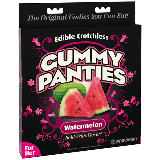 Edible Crotchless Panties For Her, Watermelon